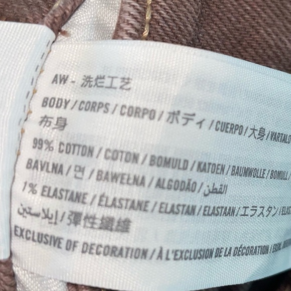 Hollister Brown Patchwork Ultra High Rise Dad Jean Straight Leg Size 5, 27 - Picture 11 of 11